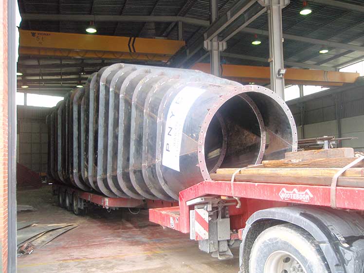 Tolva para planta harinera fabricada por PNYC