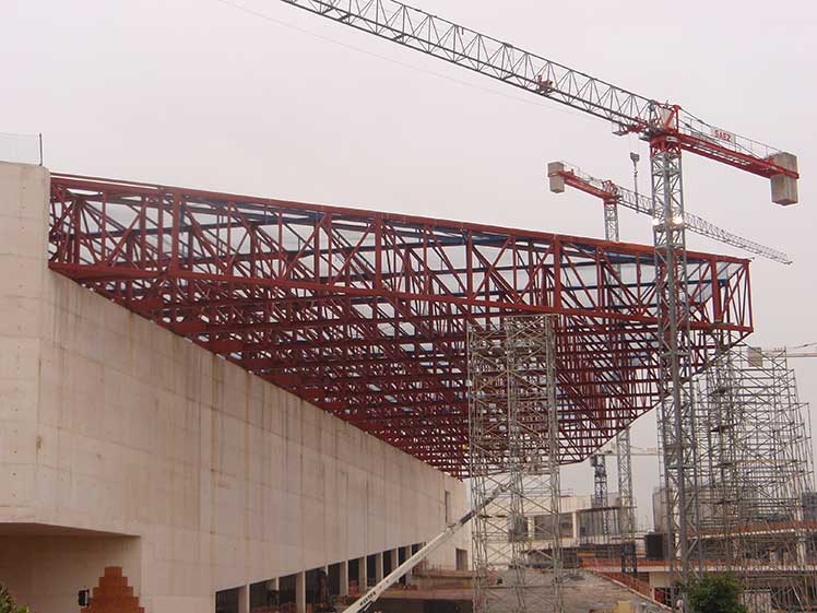 Proceso de instalación de cubierta metálica