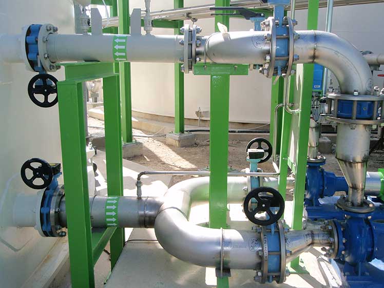 Instalación de tuberías de acero inoxidable